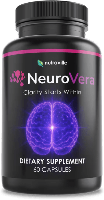 NeuroVera bottle by Nutraville, dietary supplement, 60 capsules